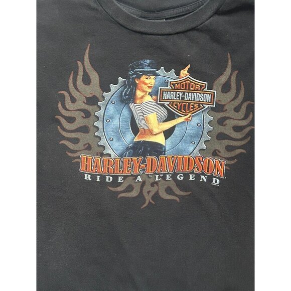 Harley Davidson Men's Black T-Shirt 2008 Mackie Oshawa Ontario Ride a Legend 3XL - Picture 2 of 9